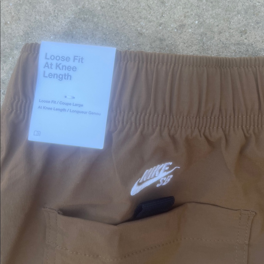 Nike SB Dri-Fit Loose Fit Brown Cargo Skateboad Shorts Men's Size M NWT - Picture 5 of 8
